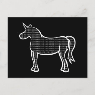 Binary Unicorn Briefkaart