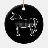 Binary Unicorn Keramisch Ornament (Achterkant)