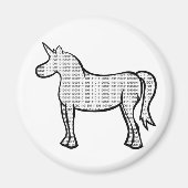 Binary Unicorn Magneet (Voorkant)