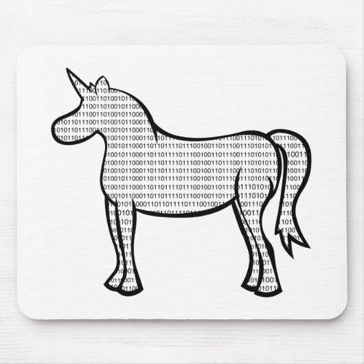 Binary Unicorn Muismat (Voorkant)