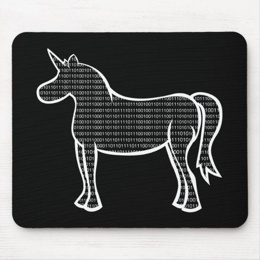 Binary Unicorn Muismat (Voorkant)