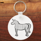 Binary Unicorn Sleutelhanger (Voorkant)