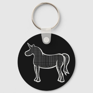 Binary Unicorn Sleutelhanger