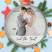Bind de knoop Bruiloft Mijlpaal Foto Keepsake Metalen Ornament