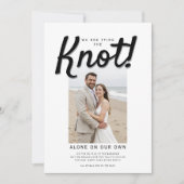 Bind de knoop bruiloft receptie QR-code Kaart (Voorkant)