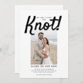 Bind de knoop bruiloft receptie QR-code Kaart (Voorkant / Achterkant)