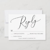 Bind de Knoop Bruiloft RSVP-bijsluiterkaart Kaart (Voorkant)