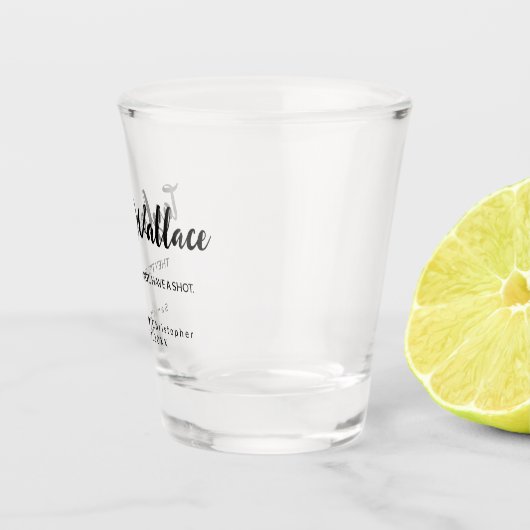 Bind de knoop hebben een schot gepersonaliseerde b shot glas (Rechts)