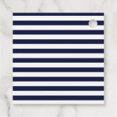 Bind De Knoop Nautisch Touw Wit & Navy Wedding Bedankjes Labels (Achterkant)
