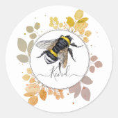 Bind met Greenery Ronde Sticker (Voorkant)