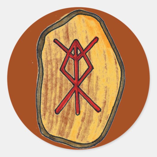 Bind Rune: Home Protection Ronde Sticker (Voorkant)