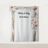 Bindachtergrond - boogfoto's wandkleed (Voorkant)