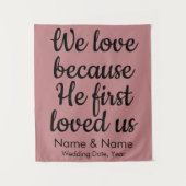 Bindachtergrond voor Christelijk ceremoniekerdecor Wandkleed (Voorkant)