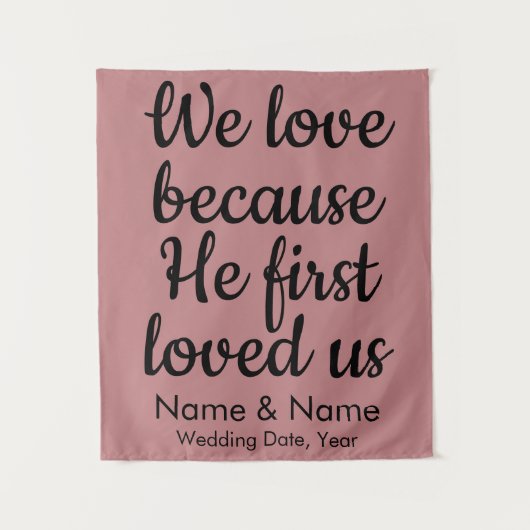 Bindachtergrond voor Christelijk ceremoniekerdecor Wandkleed (Voorkant)