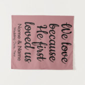 Bindachtergrond voor Christelijk ceremoniekerdecor Wandkleed (Voorkant (horizontaal))