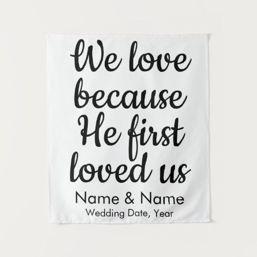 Bindachtergrond voor Christelijk ceremoniekerdecor Wandkleed (Voorkant)