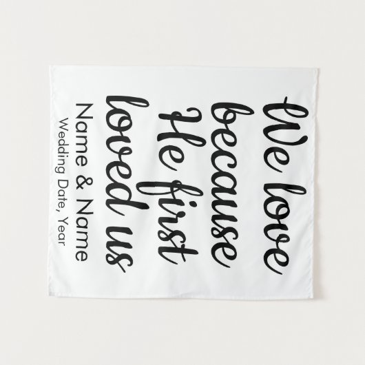 Bindachtergrond voor Christelijk ceremoniekerdecor Wandkleed (Voorkant (horizontaal))