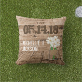 Bindbarn Wood Design met Daisies Buitenkussen (Gras)