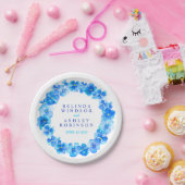 Bindblauwe waterverf met aangepast papieren bord (Feest)