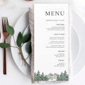 Bindboomgaard Rustic Wedding Menu Cards