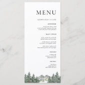 Bindboomgaard Rustic Wedding Menu Cards (Voorkant)