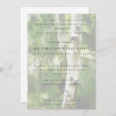 Bindboomontwerp voor de uitnodiging voor weddensch (Voorkant / Achterkant)