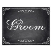 Bindborden - krijtbord - bruin - foto afdruk (Voorkant)