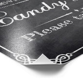 Bindborden - krijtbord - Snoep bar - Foto Afdruk (Hoek)