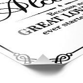 Bindborden - Zwart-wit - Alocohol - Foto Afdruk (Hoek)