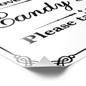 Bindborden - Zwart-wit - Snoep balk - Foto Afdruk (Hoek)