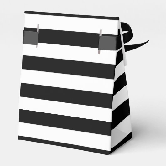 Bindbox, zwarte en witte strepen bedankdoosjes (Achterkant)
