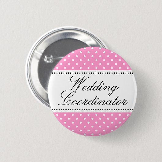Bindcoördinator pinback-knoppen | Roze Ronde Button 5,7 Cm (Voorkant /achterkant)