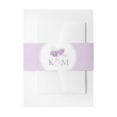 Binddennen voor de paars uitnodigingen wikkel (Voorkant Voorbeeld)