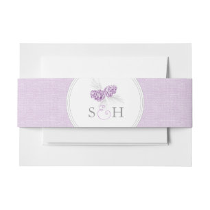 Binddennen voor de paars uitnodigingen wikkel