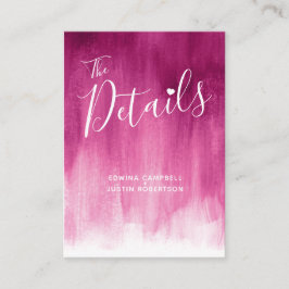 Binddetails donkerroze rode kunstomhulsel kaart