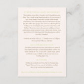 Binddetails tulp bouquet monogram groen bruin informatiekaartje (Achterkant)