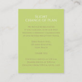 Binddetails tulp bouquet monogram groen bruin informatiekaartje (Achterkant)