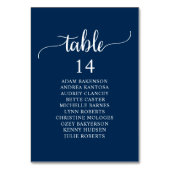 Binddiner, marineblauw gastje kaart (Achterkant)