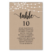 Binddiner, roestrijke gasten kaart (Voorkant)