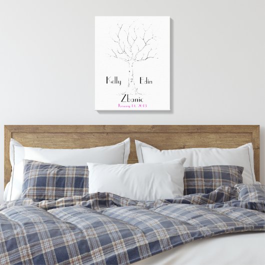 Binddrukboom Canvas Afdruk (Insitu (Slaapkamer))