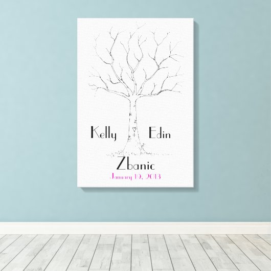 Binddrukboom Canvas Afdruk (Insitu (Houten vloer))