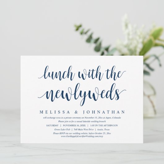 Bindemmer met Pas getrouwd Invita Kaart (Staand voorkant)