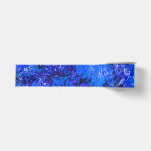 Bindend elegant blauw chic-patroon grosgrain lint (Voorkant)