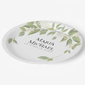 Bindend Elegant Rustic Eucalyptus Botanical Papieren Bordje (Gekanteld)