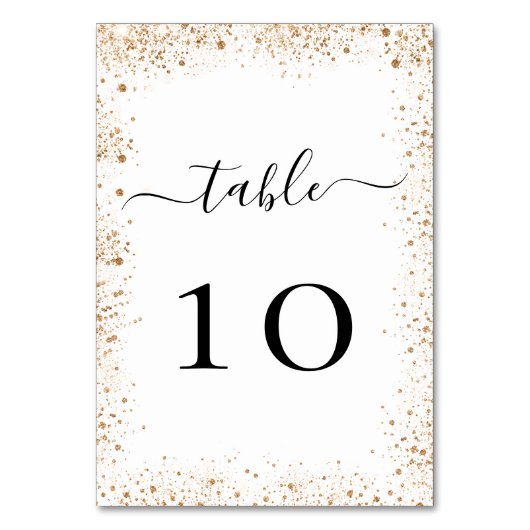 Bindend wit gouden schitterstof kaart (Achterkant)