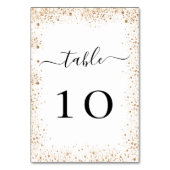 Bindend wit gouden schitterstof kaart (Voorkant)