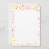 Bindend wit goudroze glitter elegant kaart (Achterkant)