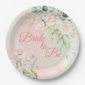 Bindende bride om een handzaam elegant roze script papieren bordje (Voorkant)