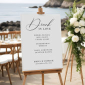 Bindende cocktail Bar Menu Elegant Modern Poster