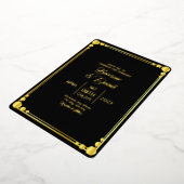 Bindende elegante en klassieke goudolie-Folie Folie Uitnodiging (Gedraaid)